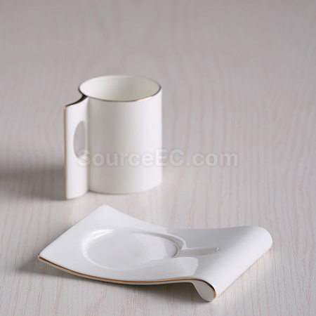 禮品訂造骨瓷咖啡杯套裝紀念品