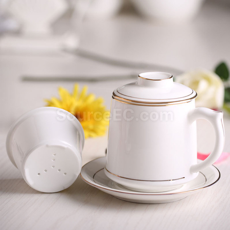 禮品訂造陶瓷泡茶杯紀念品