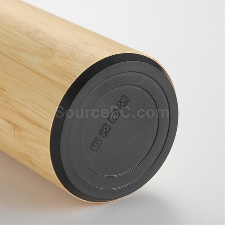 禮品訂造手提蓋竹殼保溫杯紀念品
