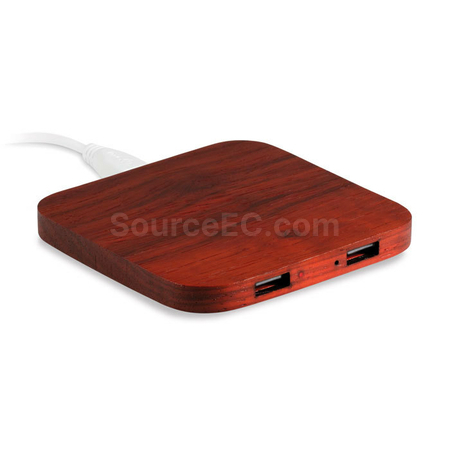 禮品訂造環保竹木無線充電器紀念品