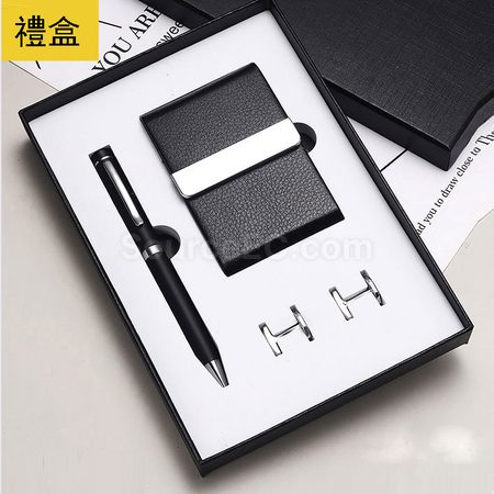 禮品訂造袖扣 簽字筆  名片盒  商務套裝紀念品