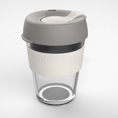 禮品訂造矽膠玻璃咖啡杯紀念品