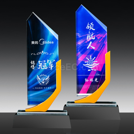 禮品訂造金屬水晶獎座紀念品