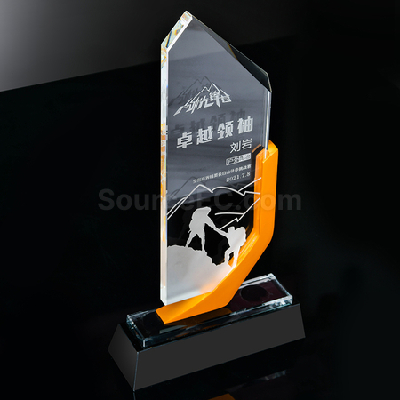 禮品訂造金屬水晶獎座紀念品