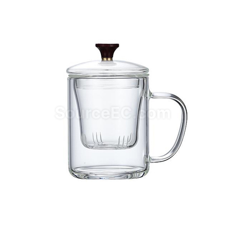 禮品訂造耐熱玻璃泡茶杯紀念品