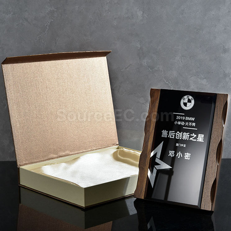禮品訂造木製水晶獎牌紀念品