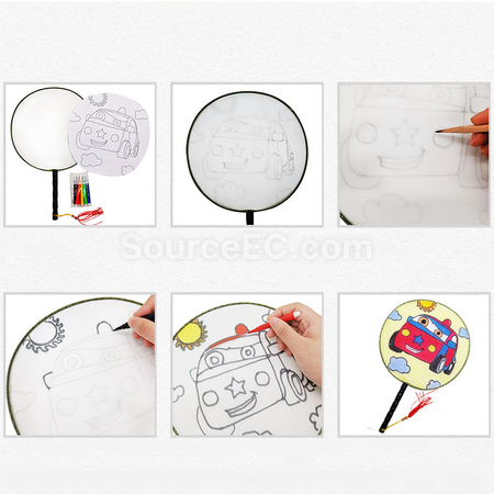 禮品訂造DIY填色扇紀念品