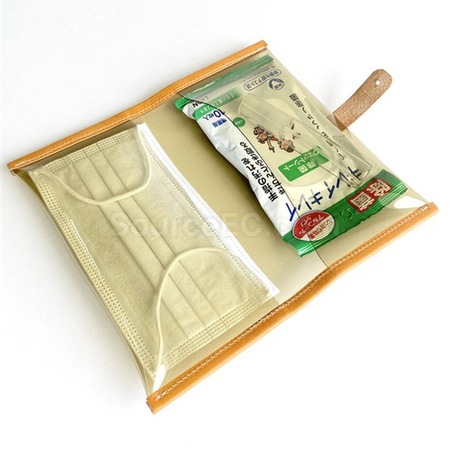 禮品訂造日式透明PVC口罩收納袋紀念品