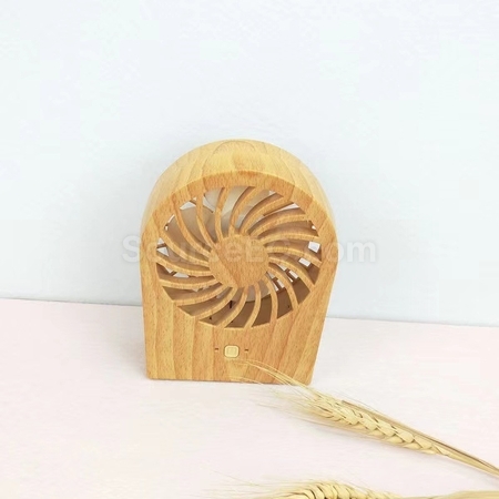 禮品訂造木紋迷你風扇紀念品