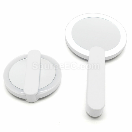 禮品訂造隨身創意帶燈小圓鏡紀念品