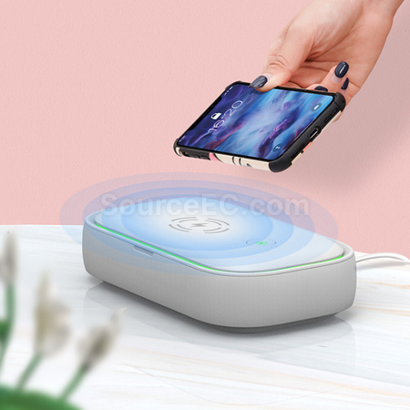 禮品訂造多功能無線充電紫外線消毒盒紀念品