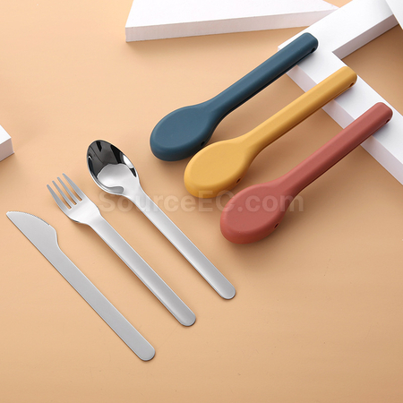 禮品訂造便攜不銹鋼自備餐具套裝紀念品
