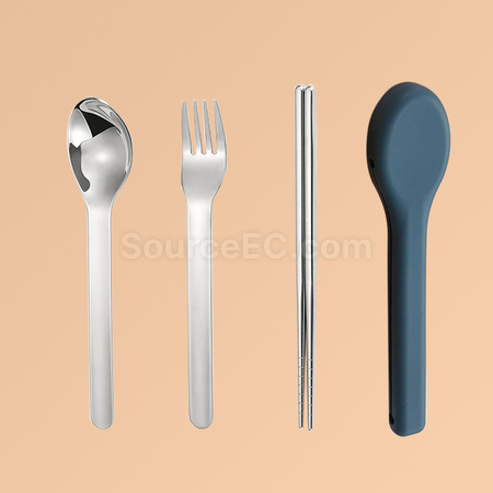禮品訂造便攜不銹鋼自備餐具套裝紀念品