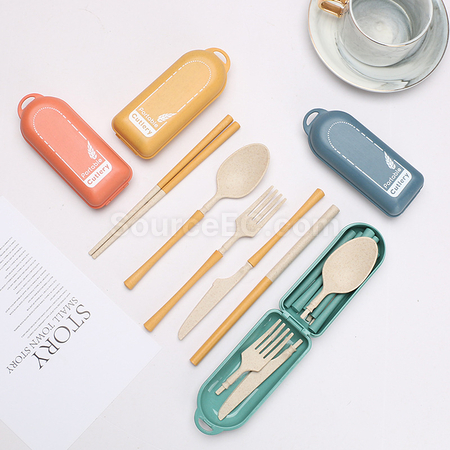 禮品訂造麥稈餐具套裝紀念品
