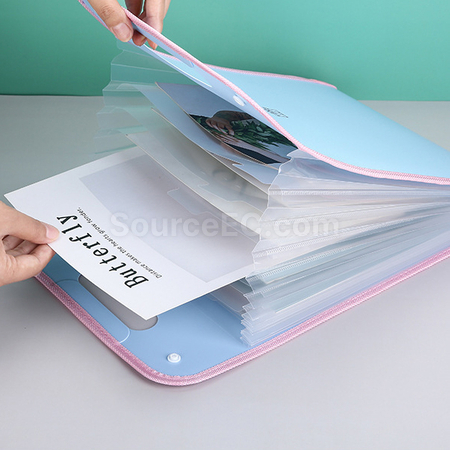 禮品訂造豎式多層文件袋紀念品