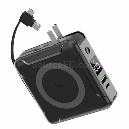 禮品訂造PD多功能磁吸無線充移動電源紀念品