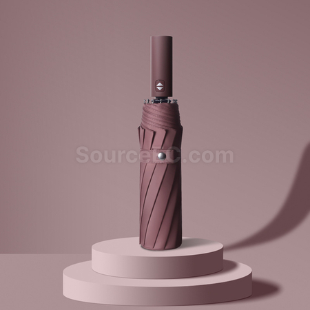 禮品訂造強抗風12骨三摺雨傘紀念品