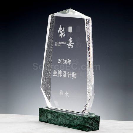 禮品訂造創意大理石水晶獎座紀念品