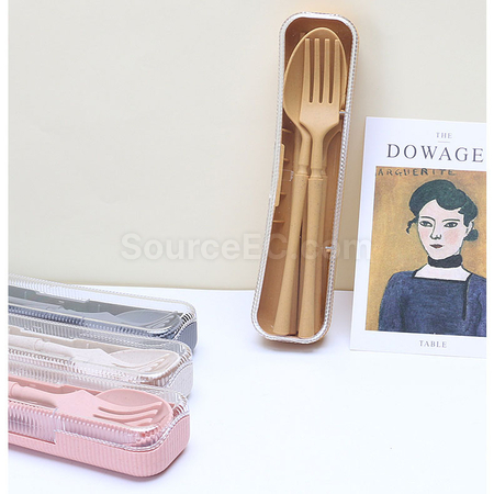 禮品訂造麥稈自備餐具套裝紀念品