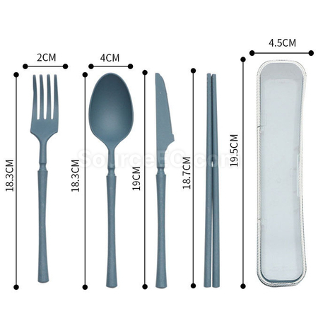 禮品訂造麥稈自備餐具套裝紀念品