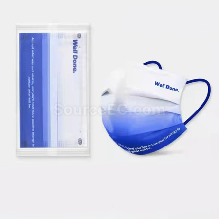 禮品訂造克萊因藍一次性口罩紀念品