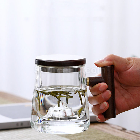 禮品訂造帶蓋雙層玻璃杯紀念品