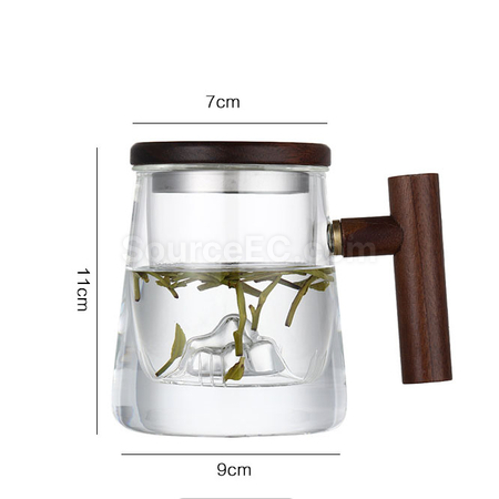 禮品訂造帶蓋雙層玻璃杯紀念品