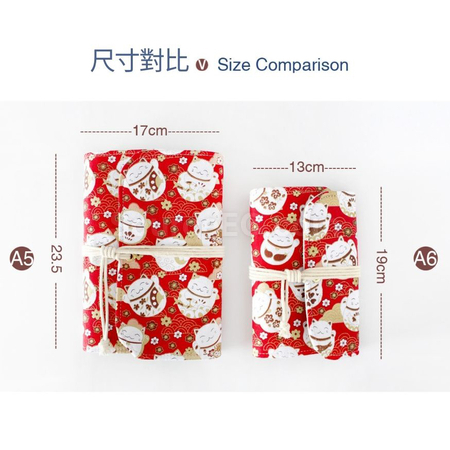 禮品訂造復古布藝活頁手帳本紀念品