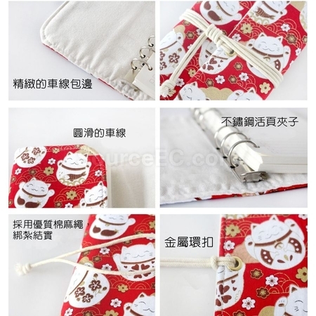 禮品訂造復古布藝活頁手帳本紀念品