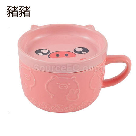 禮品訂造萌寵日式點心陶瓷杯紀念品