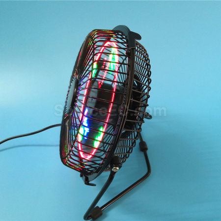 禮品訂造LED時鐘電風扇紀念品