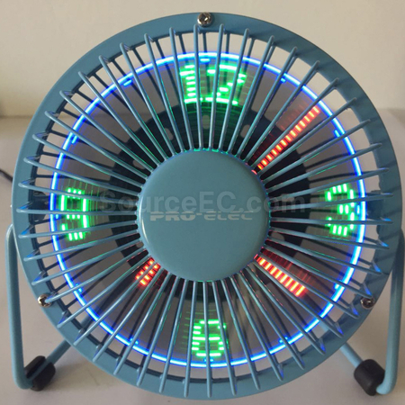 禮品訂造LED時鐘電風扇紀念品