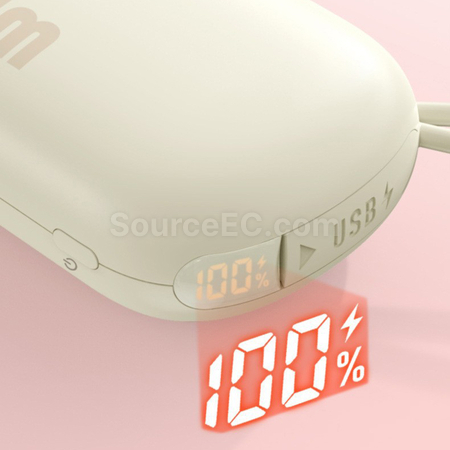 禮品訂造帶燈移動電源暖手寶紀念品