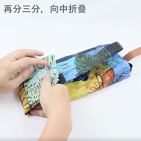 禮品訂造可摺疊油畫環保袋紀念品