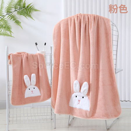禮品訂造立體動物造型珊瑚絨毛巾浴巾組合套裝紀念品