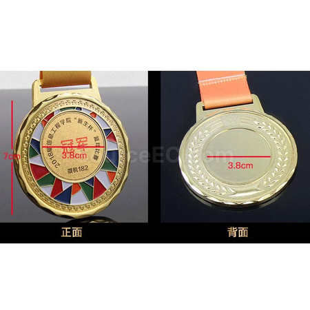 禮品訂造點漆彩色獎牌紀念品