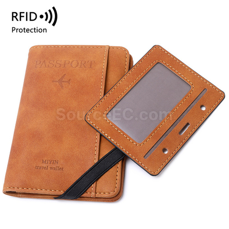 禮品訂造RFID PU護照套加卡包紀念品