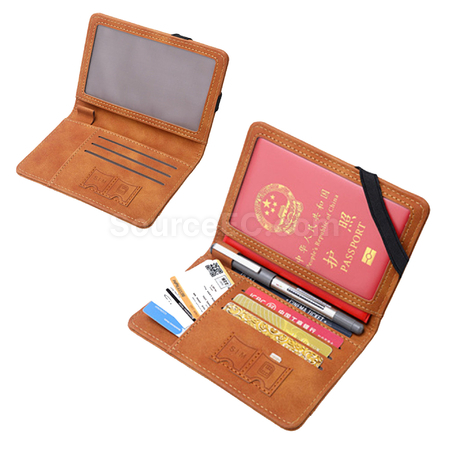 禮品訂造RFID PU護照套加卡包紀念品