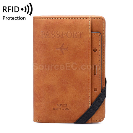 禮品訂造RFID PU護照套加卡包紀念品