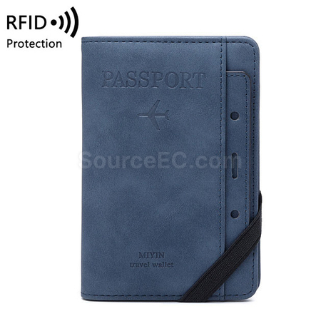 禮品訂造RFID PU護照套加卡包紀念品