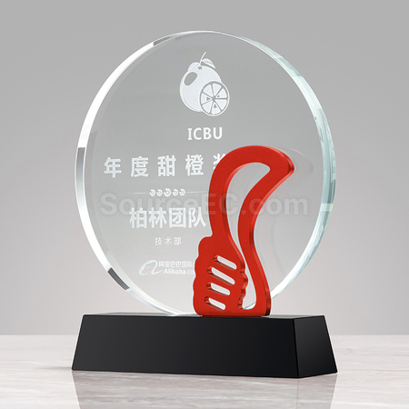 禮品訂造金屬水晶獎座紀念品