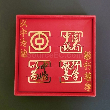 禮品訂造黃銅書籤紀念品