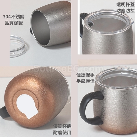 禮品訂造簡約辦公帶手柄水杯紀念品
