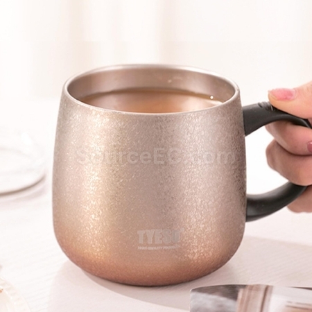 禮品訂造簡約辦公帶手柄水杯紀念品