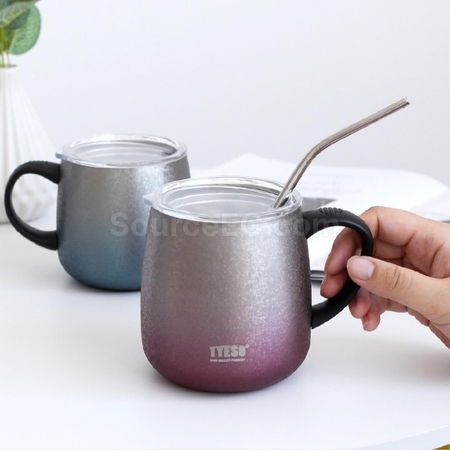 禮品訂造簡約辦公帶手柄水杯紀念品