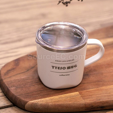 禮品訂造簡約辦公帶手柄水杯紀念品