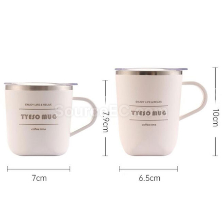 禮品訂造簡約辦公帶手柄水杯紀念品
