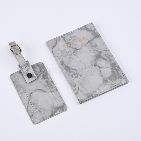 禮品訂造PU行李牌護照套裝紀念品