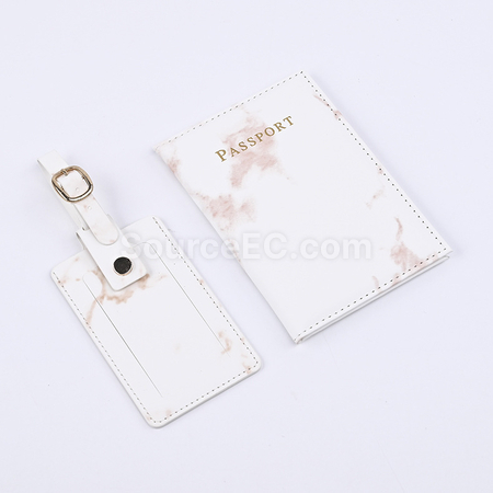 禮品訂造PU行李牌護照套裝紀念品