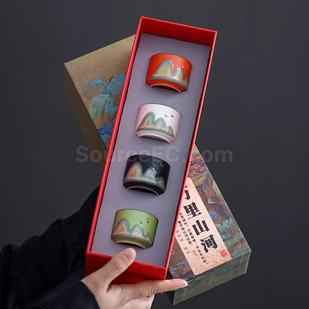 禮品訂造陶瓷茶杯套裝紀念品